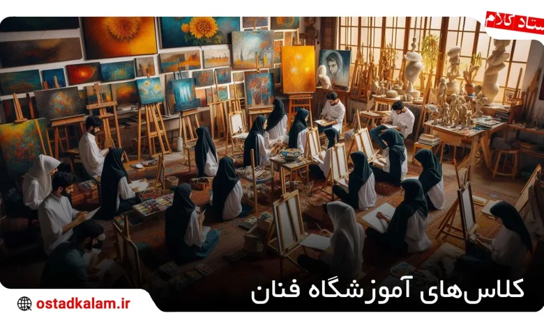 تصویر از دوره های آموزشگاه فنان